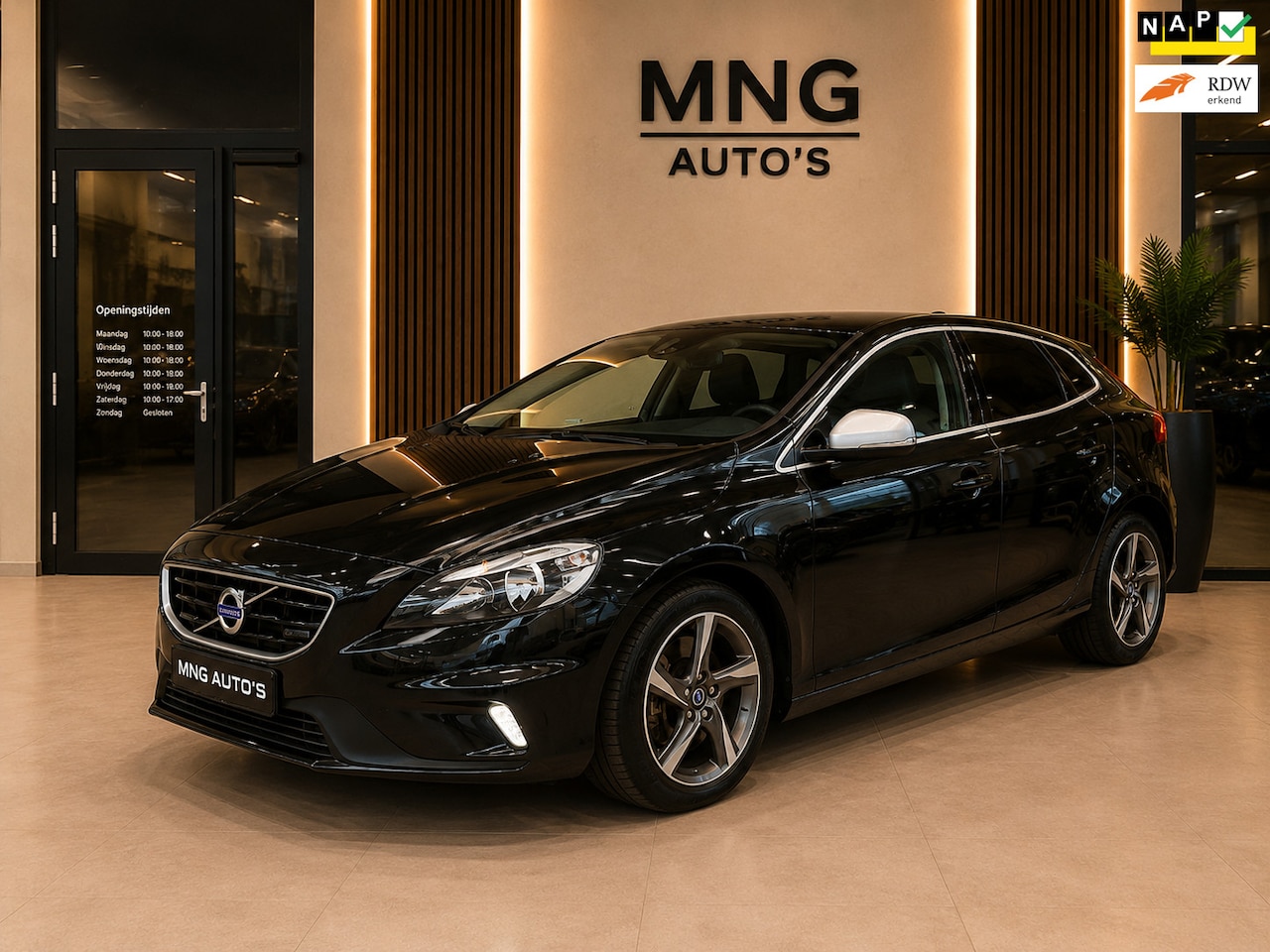 Volvo V40 - 2.0 D4 R-Design|ZwarteHemel|Cruis|Trekh.|NAP - AutoWereld.nl