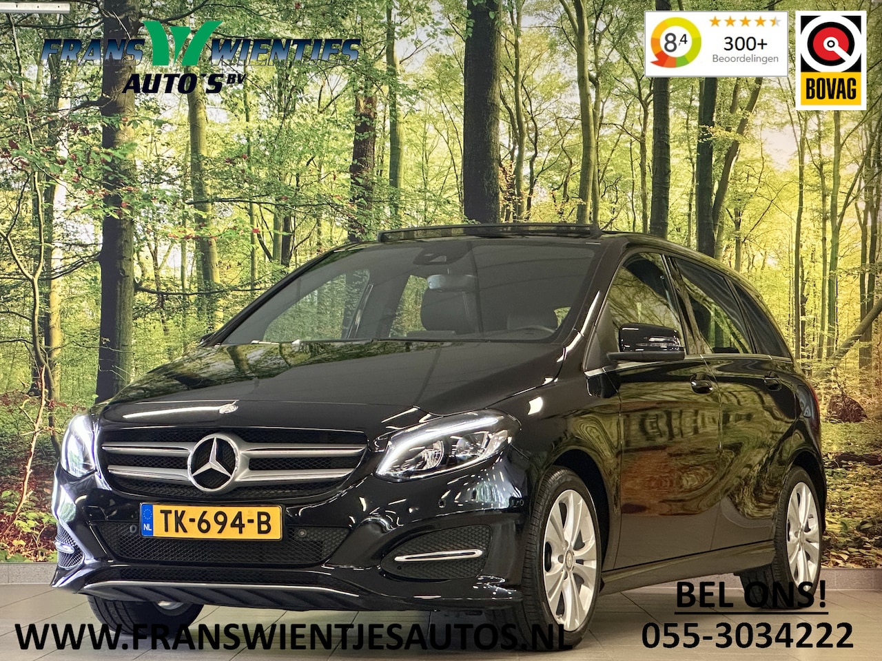 Mercedes-Benz B-klasse - 180 Prestige | Panoramadak | Cruise Control | Parkeersensoren | Stoelverwarming | LED | Is - AutoWereld.nl