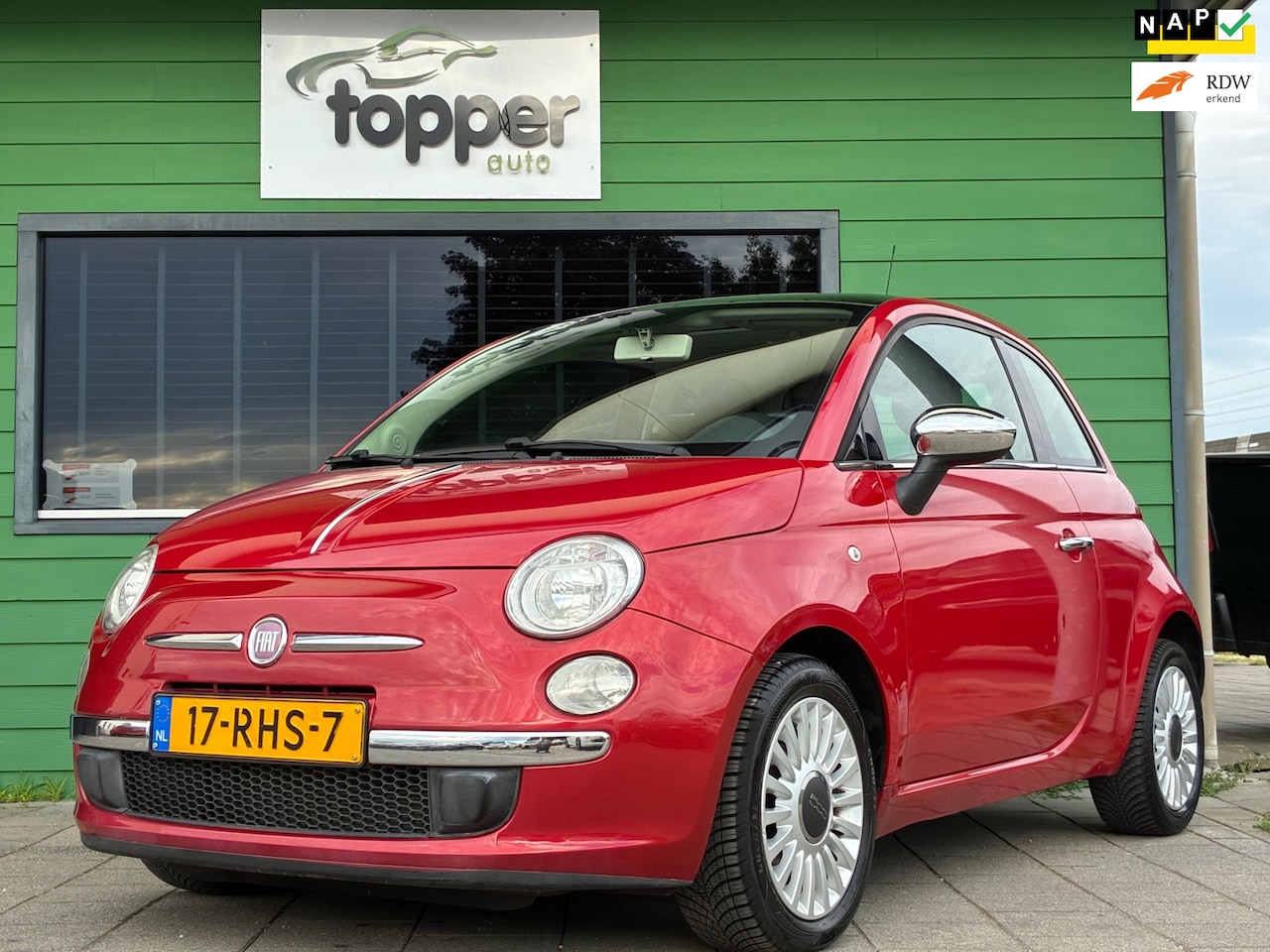 Fiat 500 - 1.2 Lounge|1e Eigenaar|Panoramadak|Airco|NAP - AutoWereld.nl
