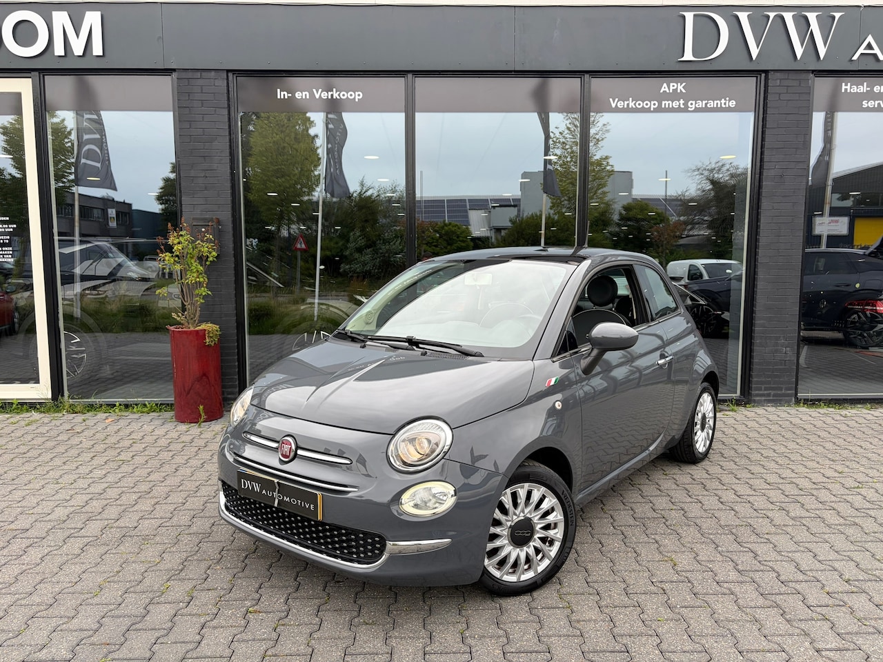 Fiat 500 - 0.9 TwinAir Turbo Lounge 0.9 TwinAir Turbo Lounge, Panorama dak - AutoWereld.nl