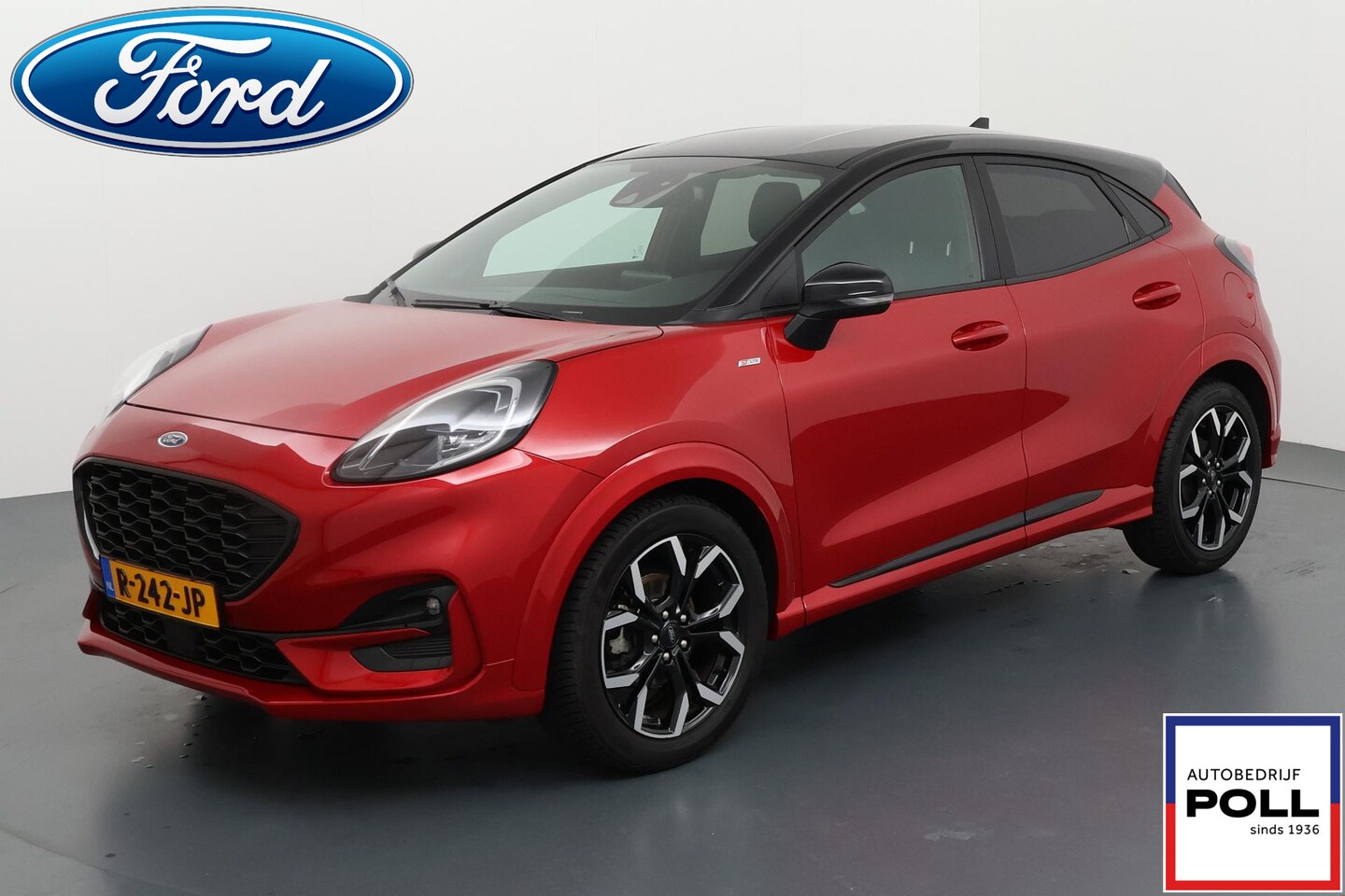 Ford Puma - 125pk Eco Hybrid ST-Line X Half Leer B&O Navi Afn. Trekhaak Zwart Dak 18" LM velgen Dealer - AutoWereld.nl
