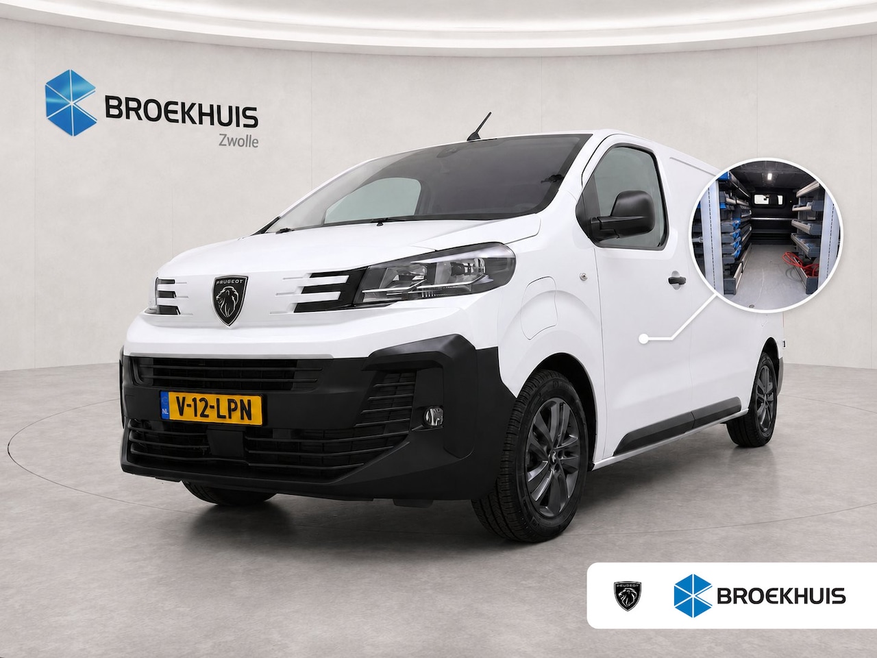 Peugeot e-Expert - EV L2 75 kWh| Sortimo Kast Inrichting | Lederen Stoelhoezen | Lichtmetalen Velgen | Laadru - AutoWereld.nl