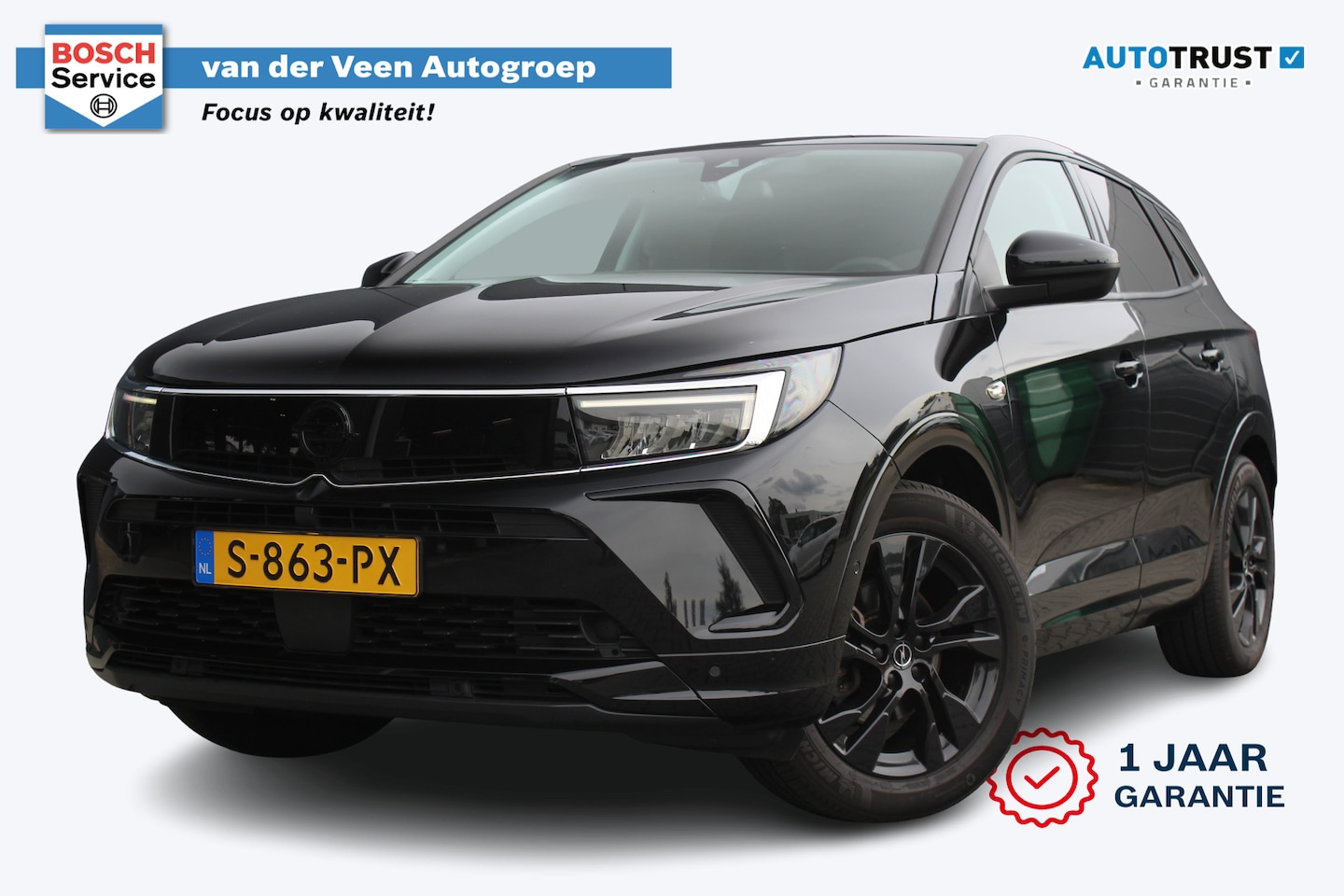 Opel Grandland - 1.2 Turbo Level 4 | Automaat | Incl. 12 maanden garantie | Apple Carplay | Stoel en stuurv - AutoWereld.nl