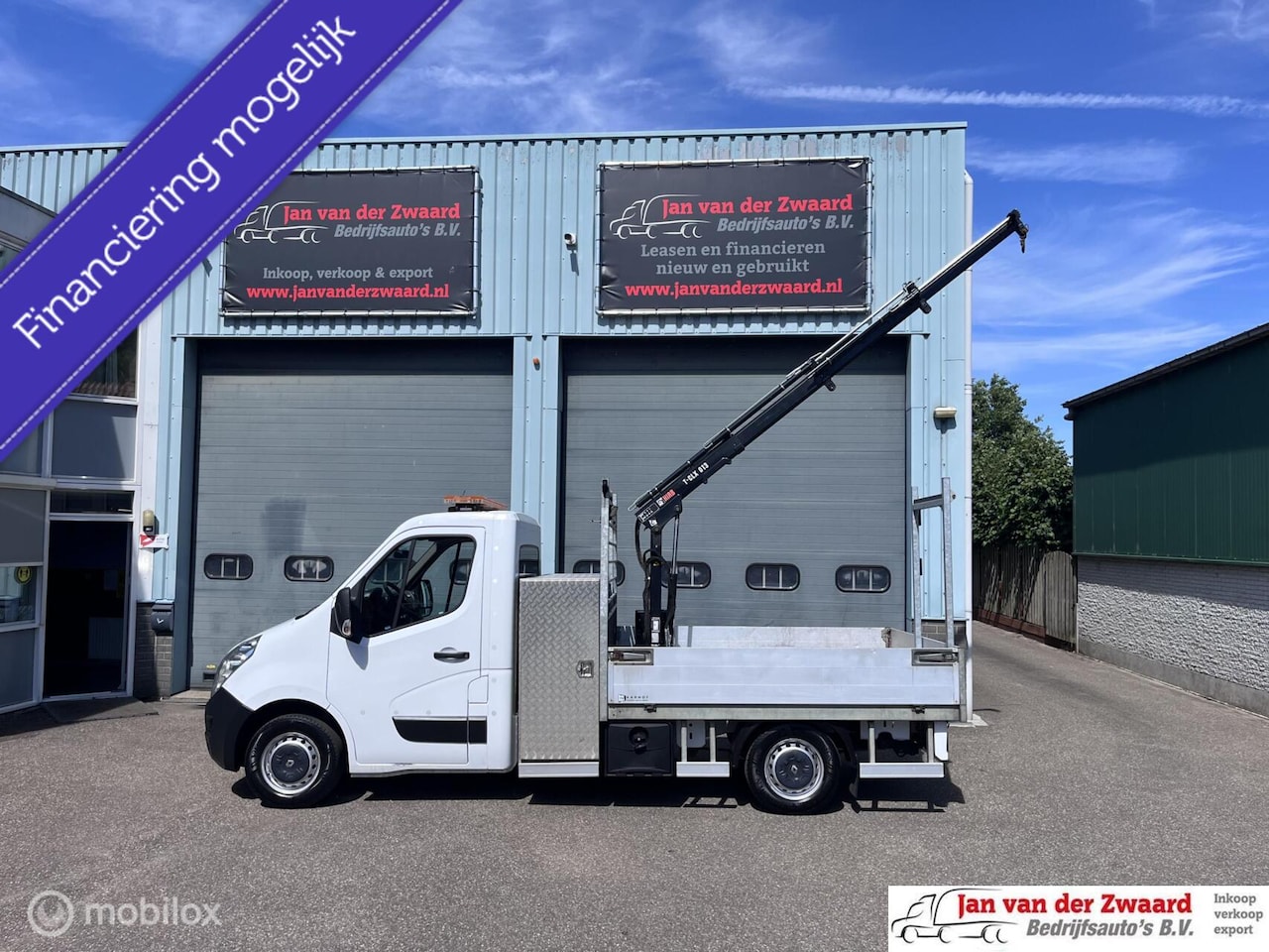 Renault Master - open laadbak hydraulische kraan Pick up EURO6 - AutoWereld.nl