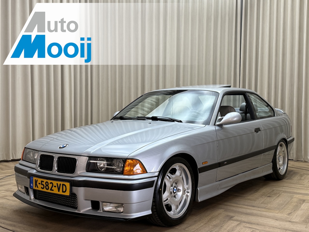 BMW 3-serie Coupé - E36 M3 3.2 Compressor 406 PK / Active Supercharged / Arktissilber / Full Option / Uniek - AutoWereld.nl