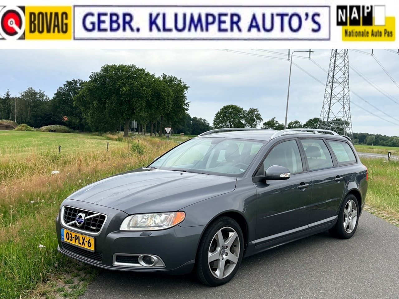 Volvo V70 - 2.0T R-Edition Leer, Navi, Cruise, ECC, Trekhaak, R-Design - AutoWereld.nl