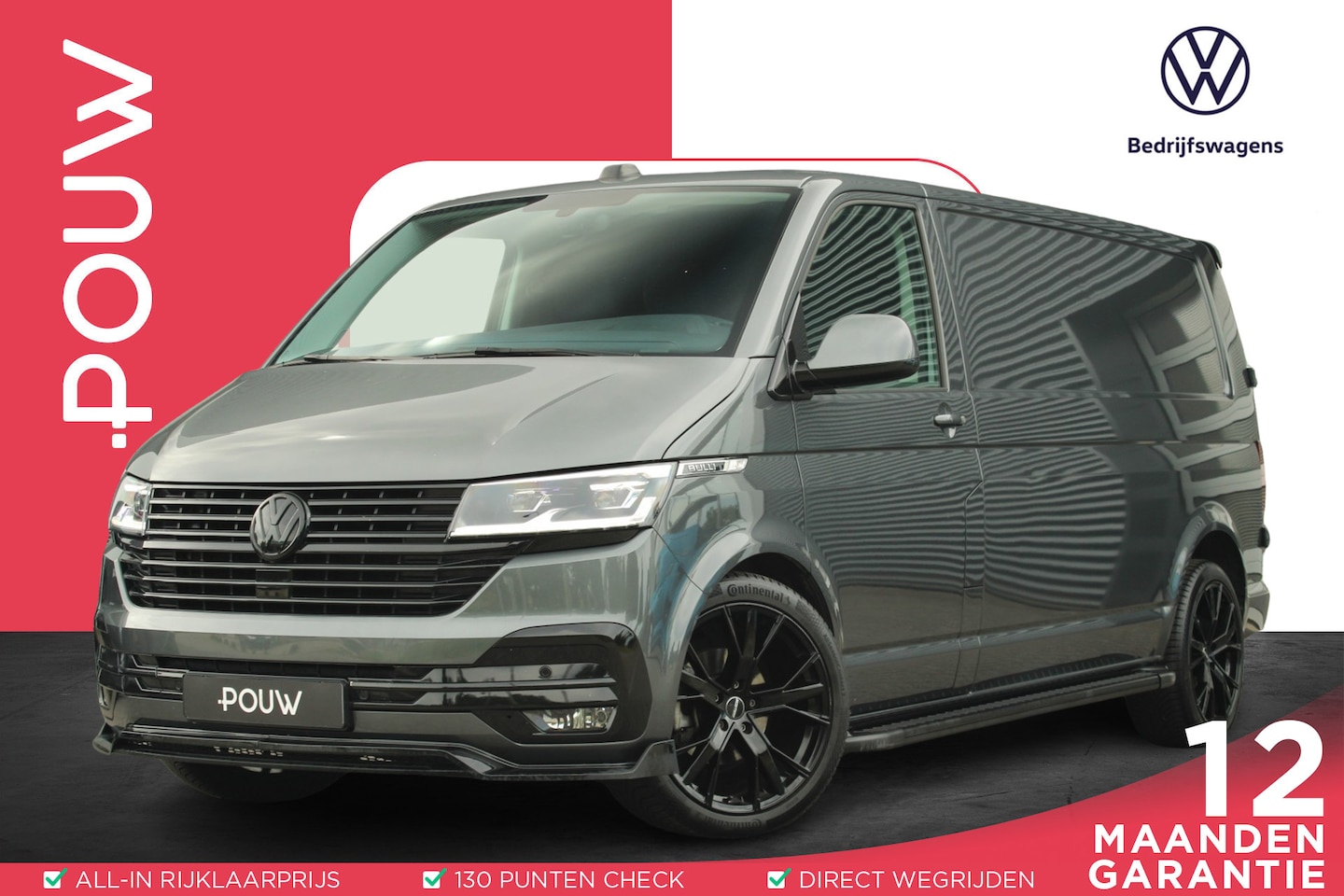 Volkswagen Transporter - 2.0 TDI 150pk DSG L2H1 28 Bulli | LED Verlichting | Adaptieve Cruise Control | Navigatie | - AutoWereld.nl