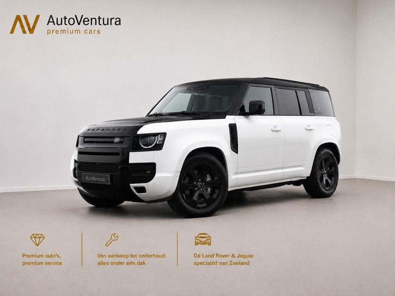 Land Rover Defender 110 - 2.0 P400e l Schuif-/kantel Panorama dak l Black Pack l Stuurwielverwarming l Trekhaak l Tr - AutoWereld.nl