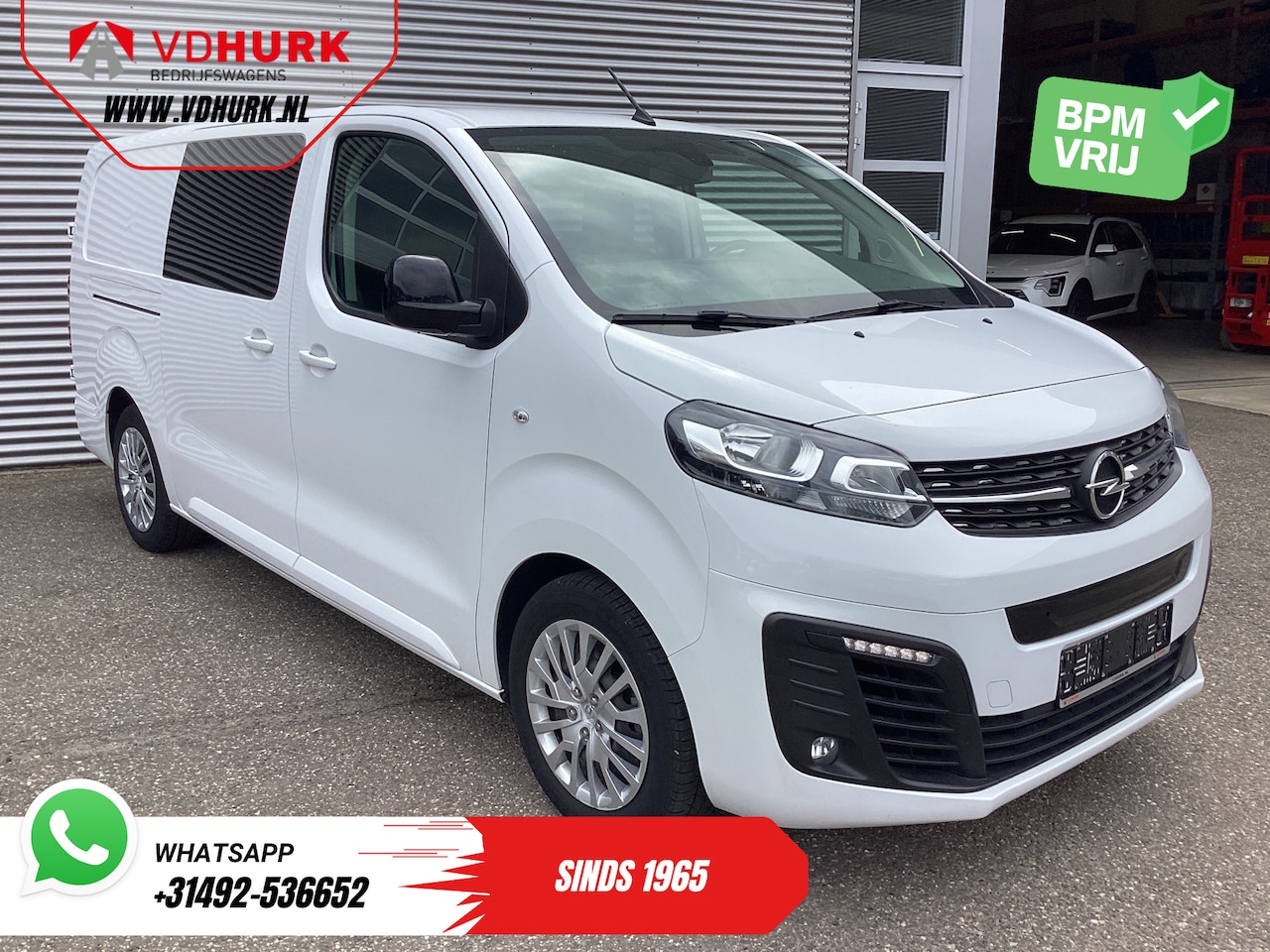 Opel Vivaro Electric - 75 kWh DC Dubbel Cabine 345 km WLTP Snellader/ Cruise/ PDC/ Airco - AutoWereld.nl
