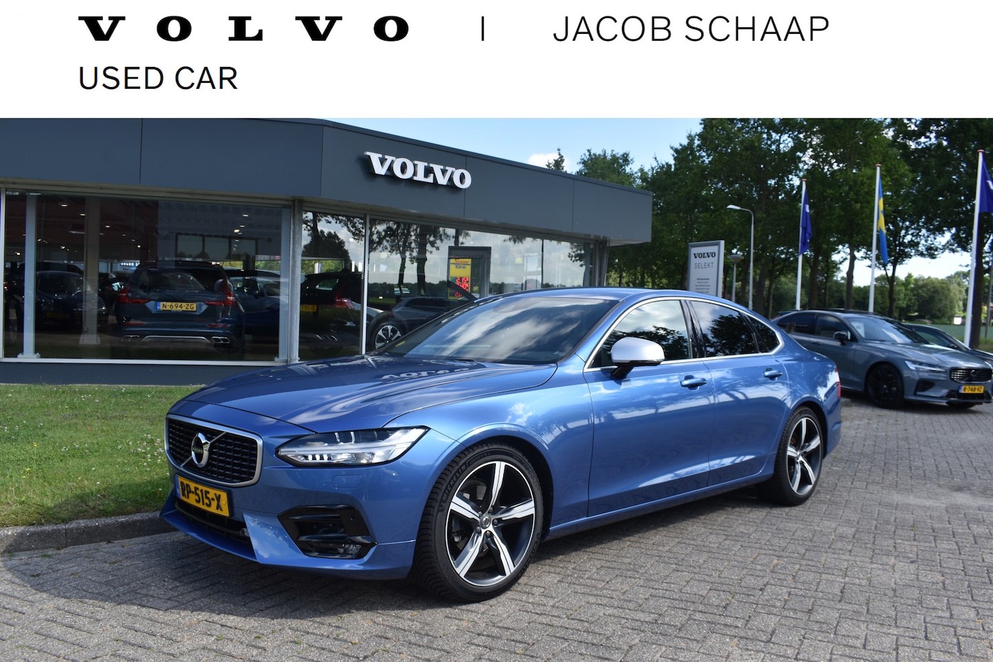 Volvo S90 - D3 150PK Automaat R-Design | BLIS | Adapt. Cruise. | Stoelverwarm. | PDC V+A | 19'' - AutoWereld.nl