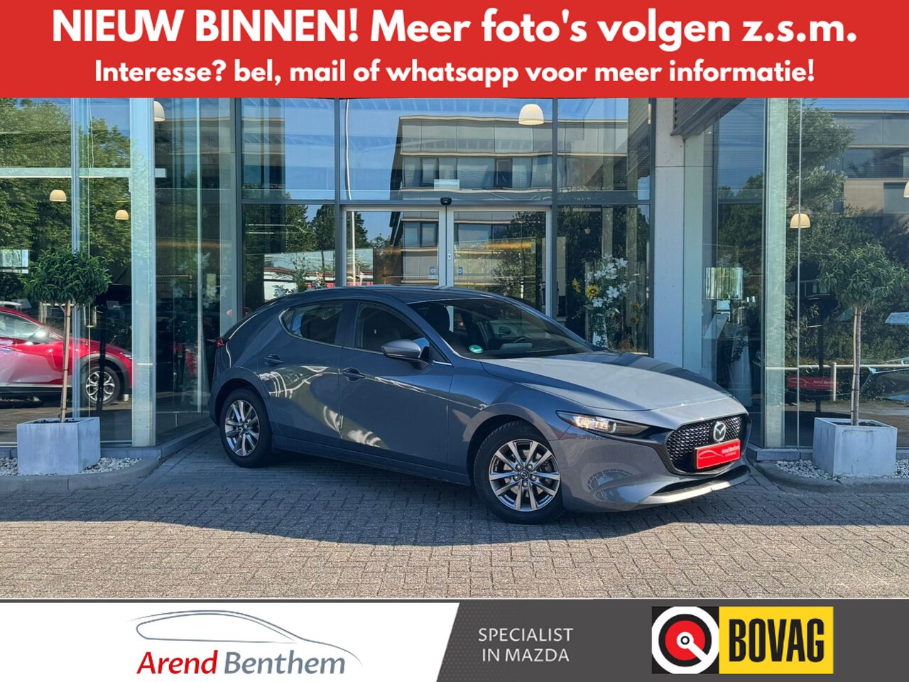 Mazda 3 - 2.0 e-SkyActiv-X M Hybrid 186 Airco / Navi / LM-Velgen / Audio - AutoWereld.nl