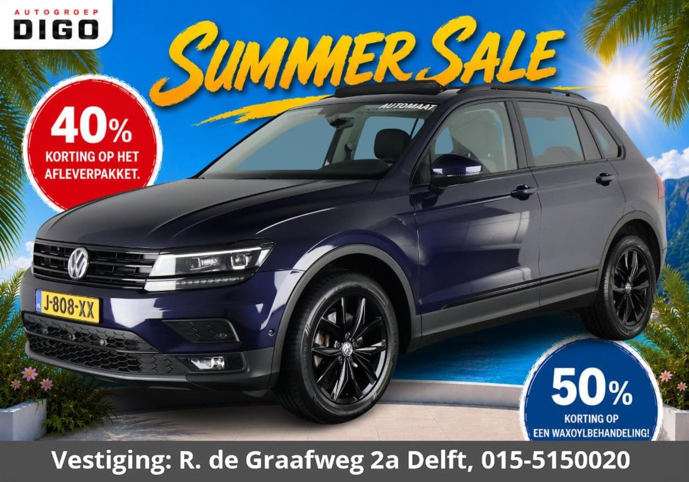 Volkswagen Tiguan - 2.0 TSI 4Motion Highline Business Automaat | 360° Camera | Trekhaak | Vol leer | Stoelverw - AutoWereld.nl