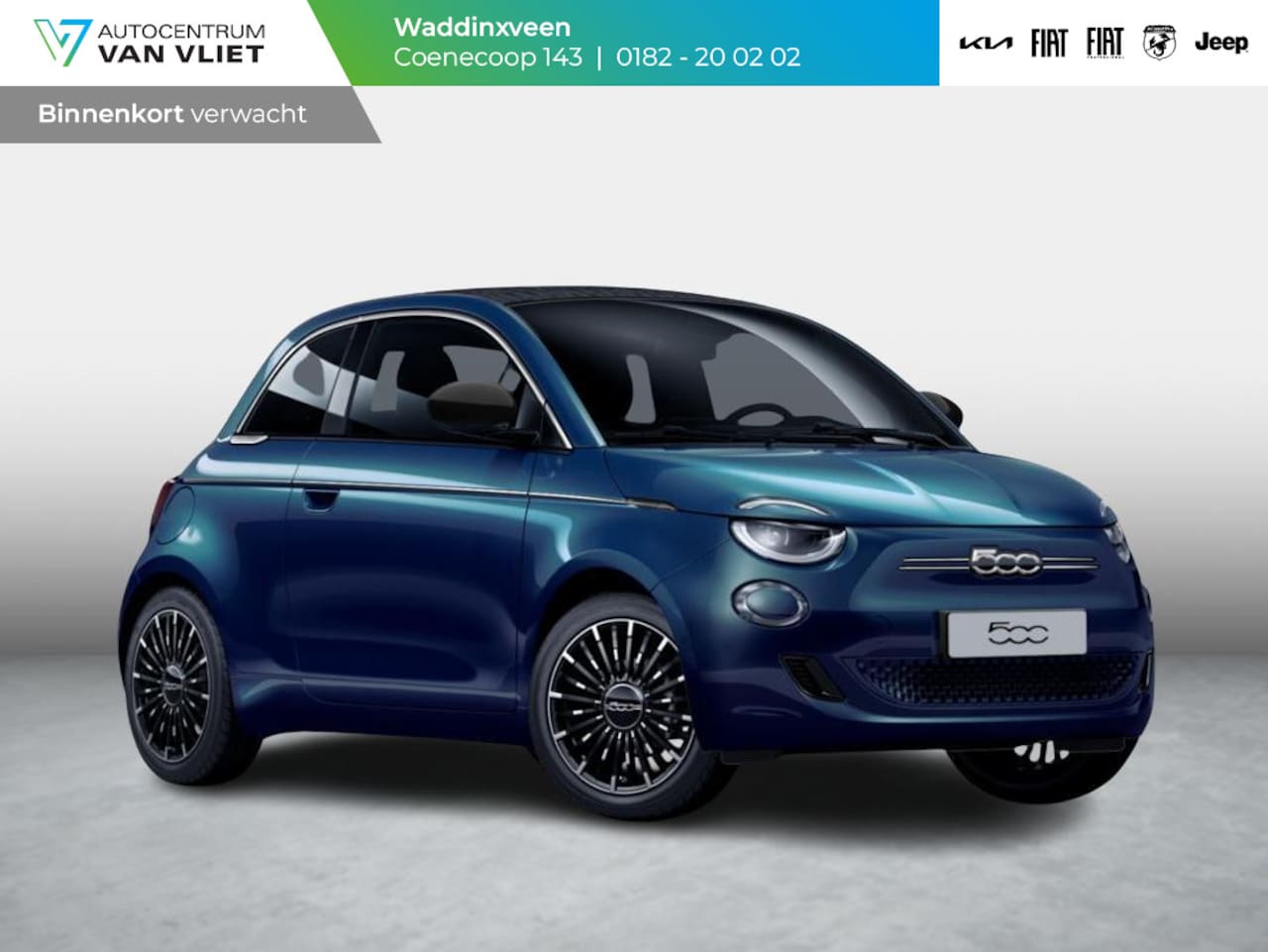 Fiat 500e - Cabrio La Prima 42 kWh | Clima | LED | PDC | JBL Premium Audio | 17" | Camera | BSM | Cann - AutoWereld.nl