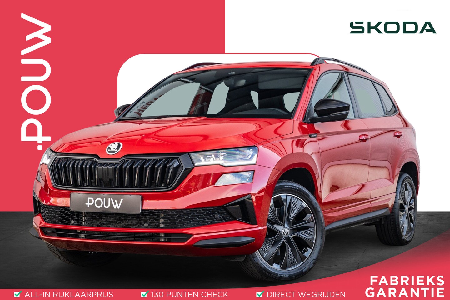 Skoda Karoq - 1.5 TSI 150pk DSG ACT Sportline Business | Trekhaak | LED Matrix | Elektrische Achterklep - AutoWereld.nl