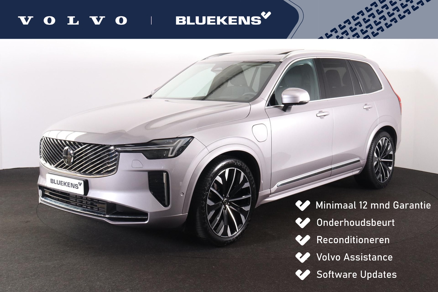 Volvo XC90 - T8 Recharge AWD Ultra Bright - Luchtvering - Panorama/schuifdak - IntelliSafe Assist & Sur - AutoWereld.nl