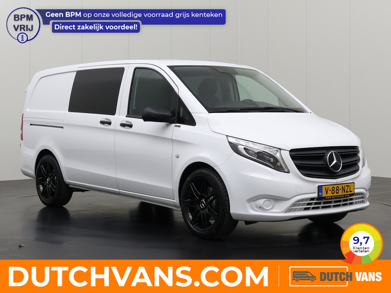 Mercedes-Benz Vito - 119CDi 9G-Tronic Automaat Lang Dubbele Cabine | LMV € 1900,-- meerprijs | Led | Navigatie - AutoWereld.nl