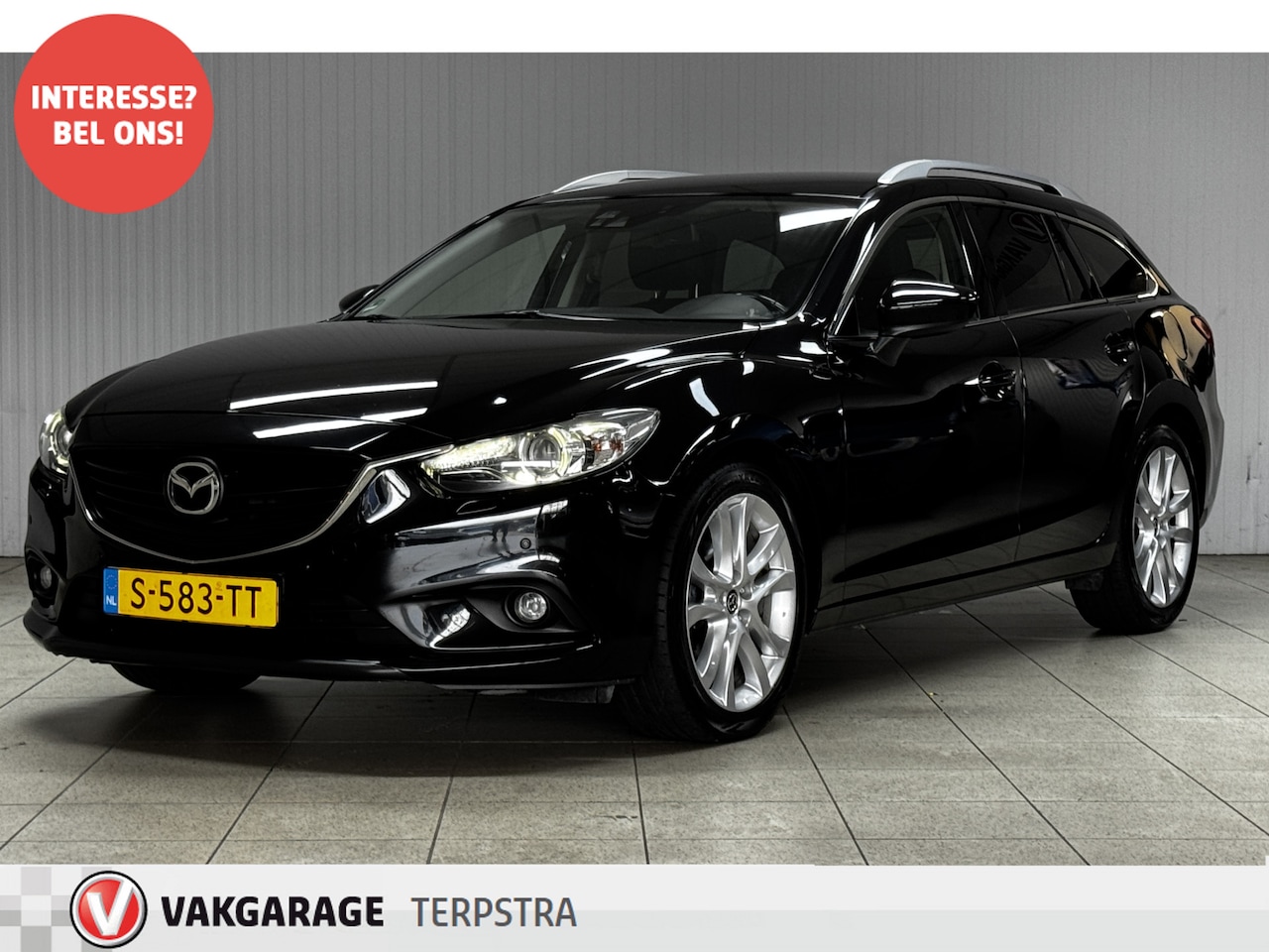 Mazda 6 Sportbreak - 2.5 GT-M/ Automaat/ Trekhaak/ Camera/ Stoelverw./ Xenon/ 19''LMV/ Elek.Stoel/ Bose/ LEDER/ - AutoWereld.nl