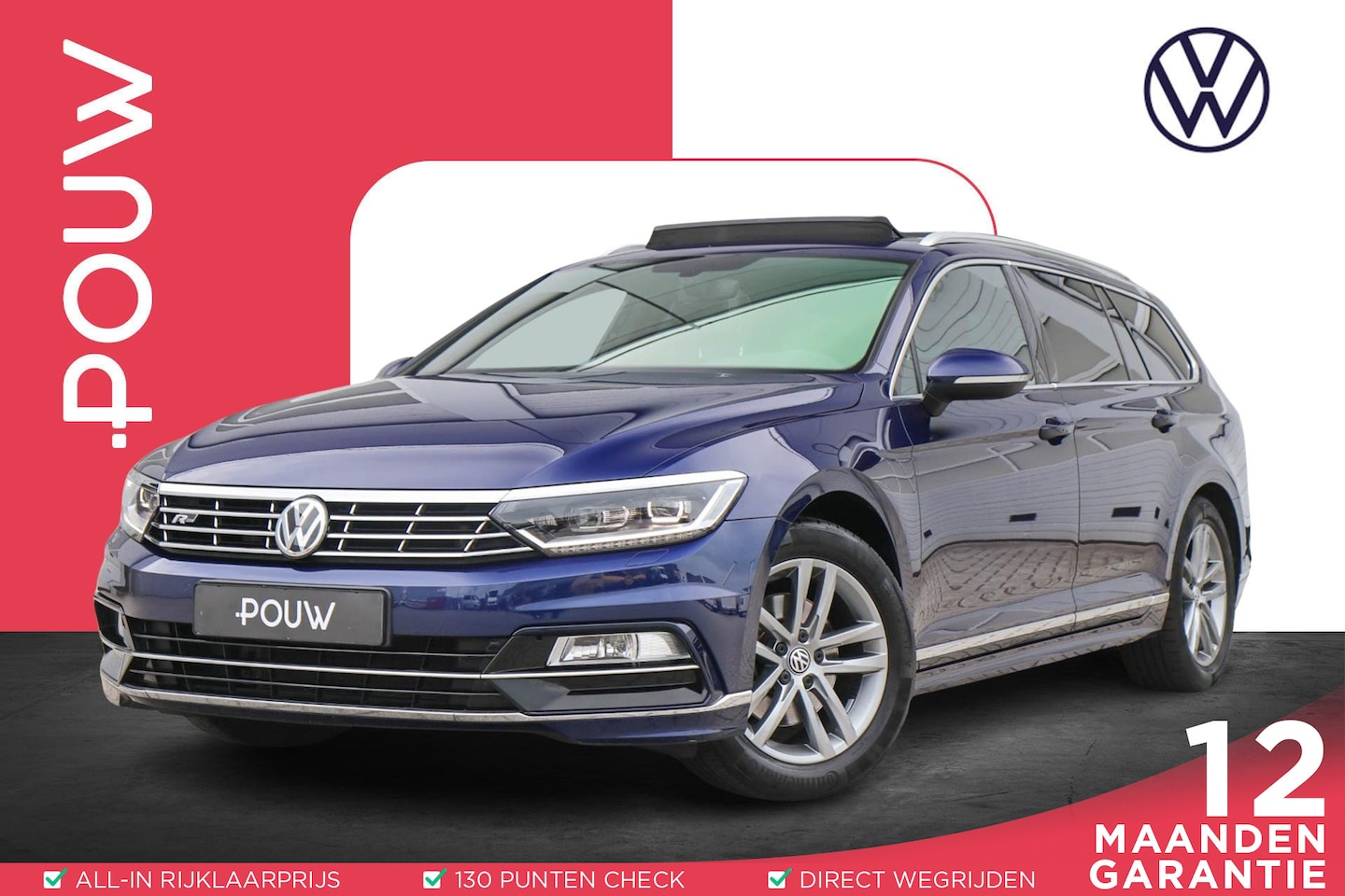 Volkswagen Passat Variant - 1.4 TSI 150pk DSG Highline Business R | Panoramadak | Leer | Stoelverwarming | Navigatie | - AutoWereld.nl