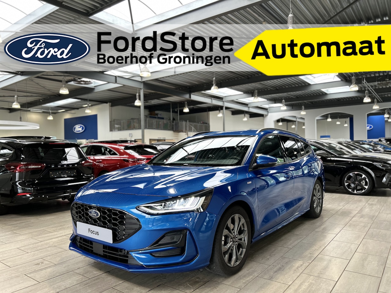 Ford Focus Wagon - EcoBoost Hybrid 155 pk ST-Line | Winterpack | Cruise control | Camera | Clima | SYNC 4 | A - AutoWereld.nl