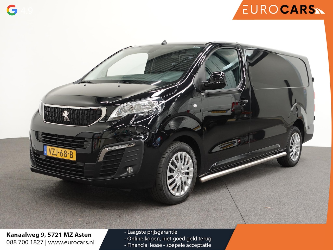 Peugeot Expert - 2.0 BlueHDI 145PK L3 Automaat Airco Cruise Control Navigatie Sidebars Carplay Trekhaak - AutoWereld.nl