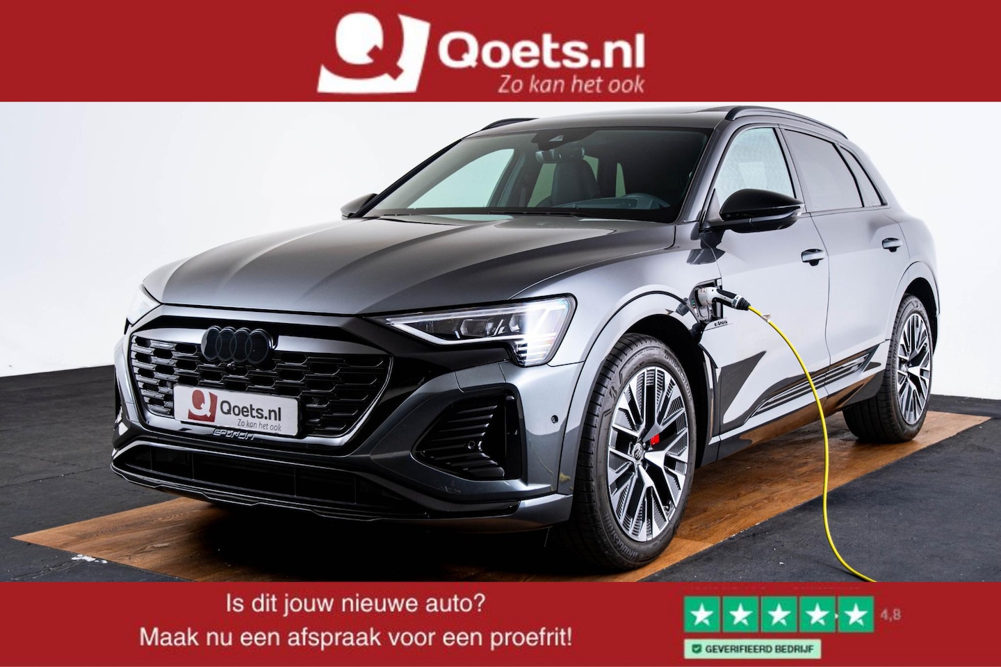 Audi Q8 e-tron - 55 quattro S Edition 115 kWh Panoramadak - Head up - Adaptieve Cruise Control - Elektrisch - AutoWereld.nl