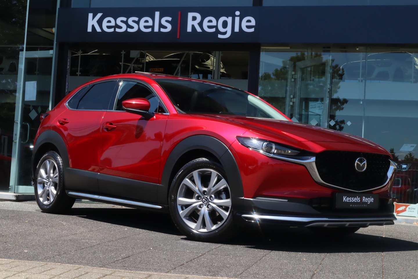 Mazda CX-30 - 2.0 e-SkyActiv-X M Hybrid Luxury | Schuifdak | Memory | Bose | ACC | 360 | Leer | Keyless - AutoWereld.nl