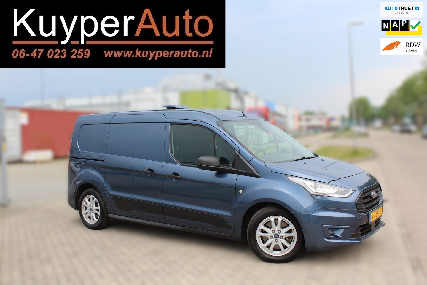 Ford Transit Connect - 1.5 EcoBlue L2 Trend automaat ,,1e eig marge CAMERA TREKHAAK NAVI AIRCO MULTI MEDIA - AutoWereld.nl