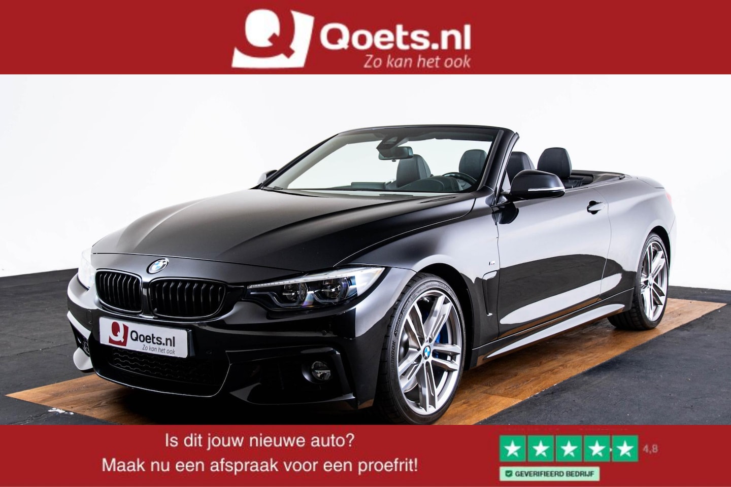 BMW 4-serie Cabrio - 440i High Executive M Sport - Trekhaak - Air collar - Comfort Access - Cruise control - St - AutoWereld.nl