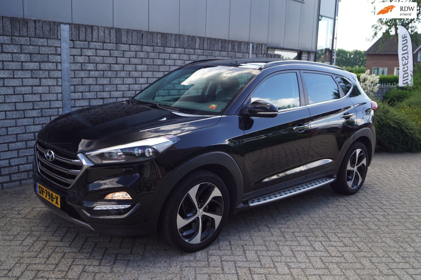 Hyundai Tucson - 1.6 T-GDi Premium 4WD Autom Panodak Leder Sportst Stoel/Stuur A Bank Verw Navi Camera Clim - AutoWereld.nl