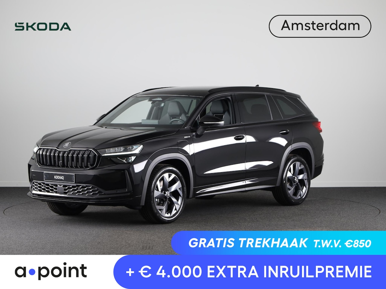 Skoda Kodiaq - 1.5 TSI PHEV Sportline Business | Panoramadak | Trekhaak | Light & View | Elektr. bestuurd - AutoWereld.nl