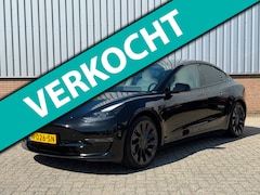 Tesla Model 3 - Performance AWD Wit Leder/ BTW-auto/ 1ste Eigenaar
