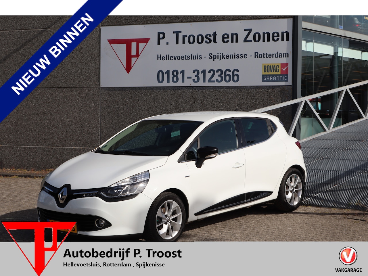 Renault Clio - 0.9 TCe Eco2 Limited Airco/Cruise control/Parkeersensoren achter/Navigatie/Radio/16'' Lich - AutoWereld.nl