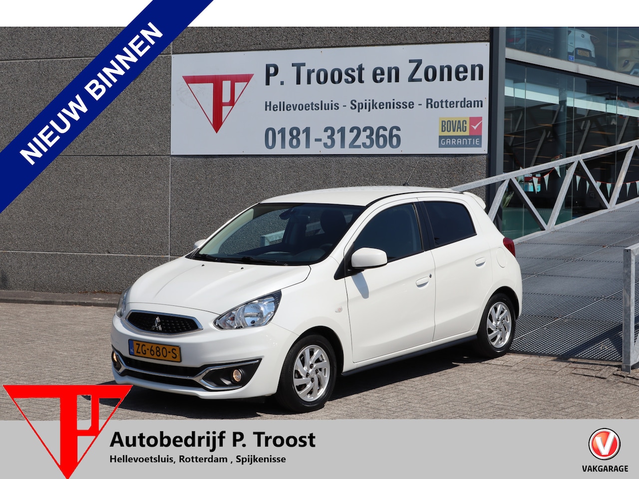 Mitsubishi Space Star - 1.0 Active automaat! Nederlandse auto/Apple carplay/Parkeersensoren/Navigatie/Airco/Blueto - AutoWereld.nl