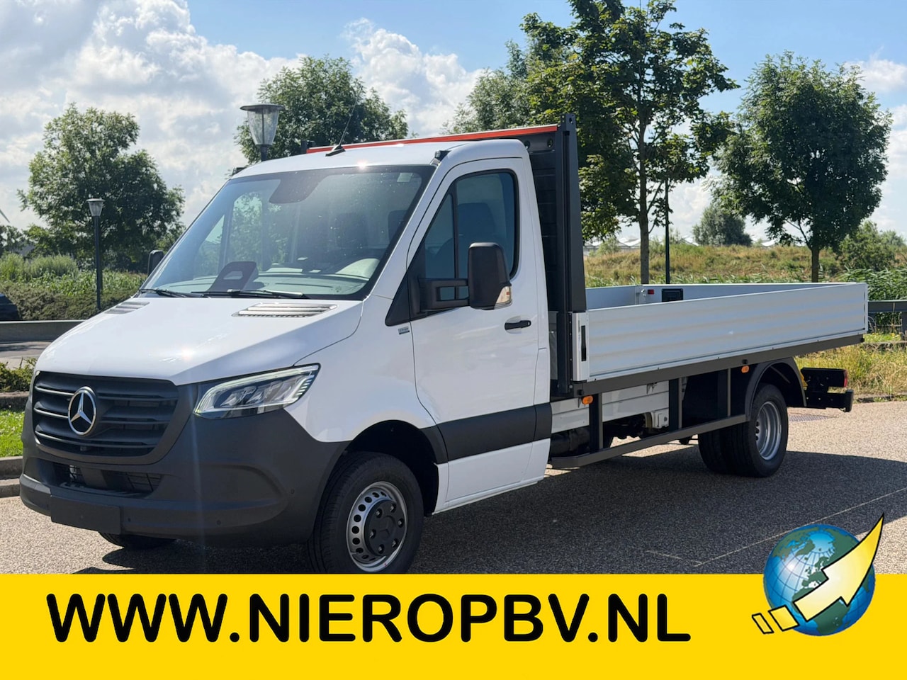 Mercedes-Benz Sprinter - 519CDI Openlaadbak Airco Camera Trekhaak L3 NIEUW C-Rijbewijs DUS BPM VRIJ - AutoWereld.nl