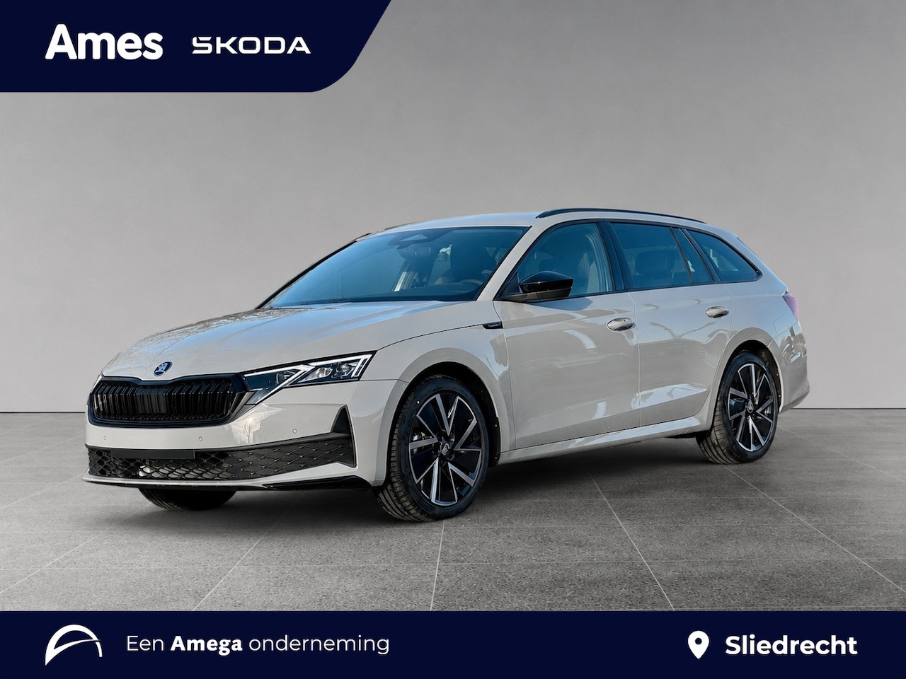Skoda Octavia Combi - 1.5 eTSI 150pk DSG Sportline Tour | Steel Grey | Matrix-LED | Navigatiepakket - AutoWereld.nl