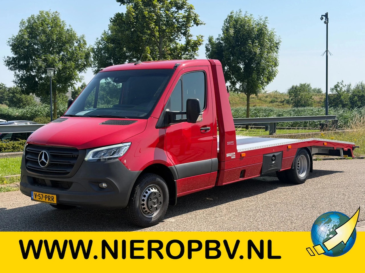 Mercedes-Benz Sprinter - 519CDI L3 Kegger Oprijwagen Automaat Airco Cruisecontrol 3500KG Trekhaak - AutoWereld.nl