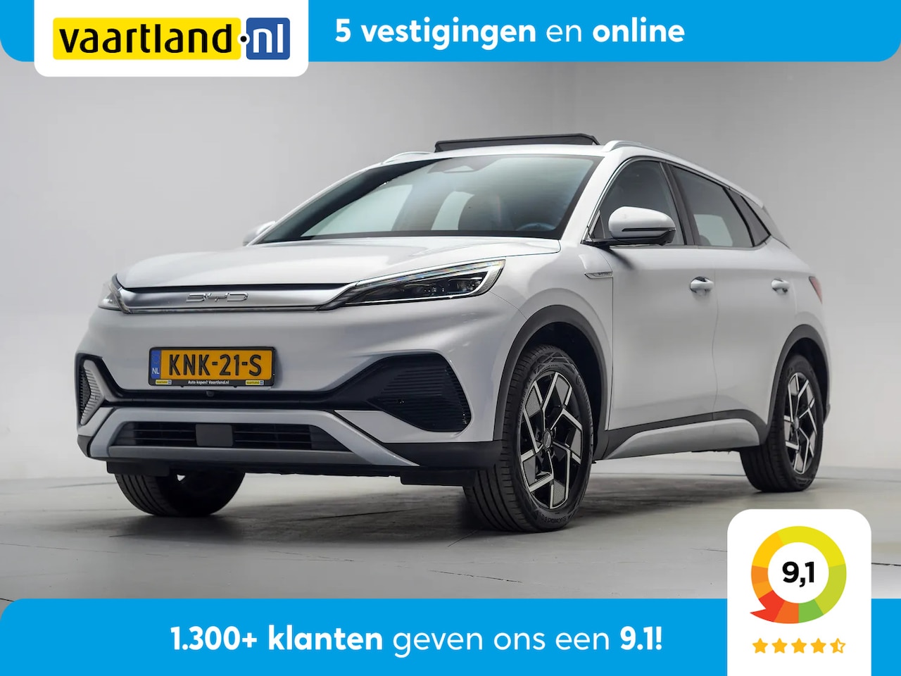 BYD Atto 3 - Design 60 kWh [ Panorama Navi Apple / Android Leder Adapt.cruise 360°-camera ] - AutoWereld.nl