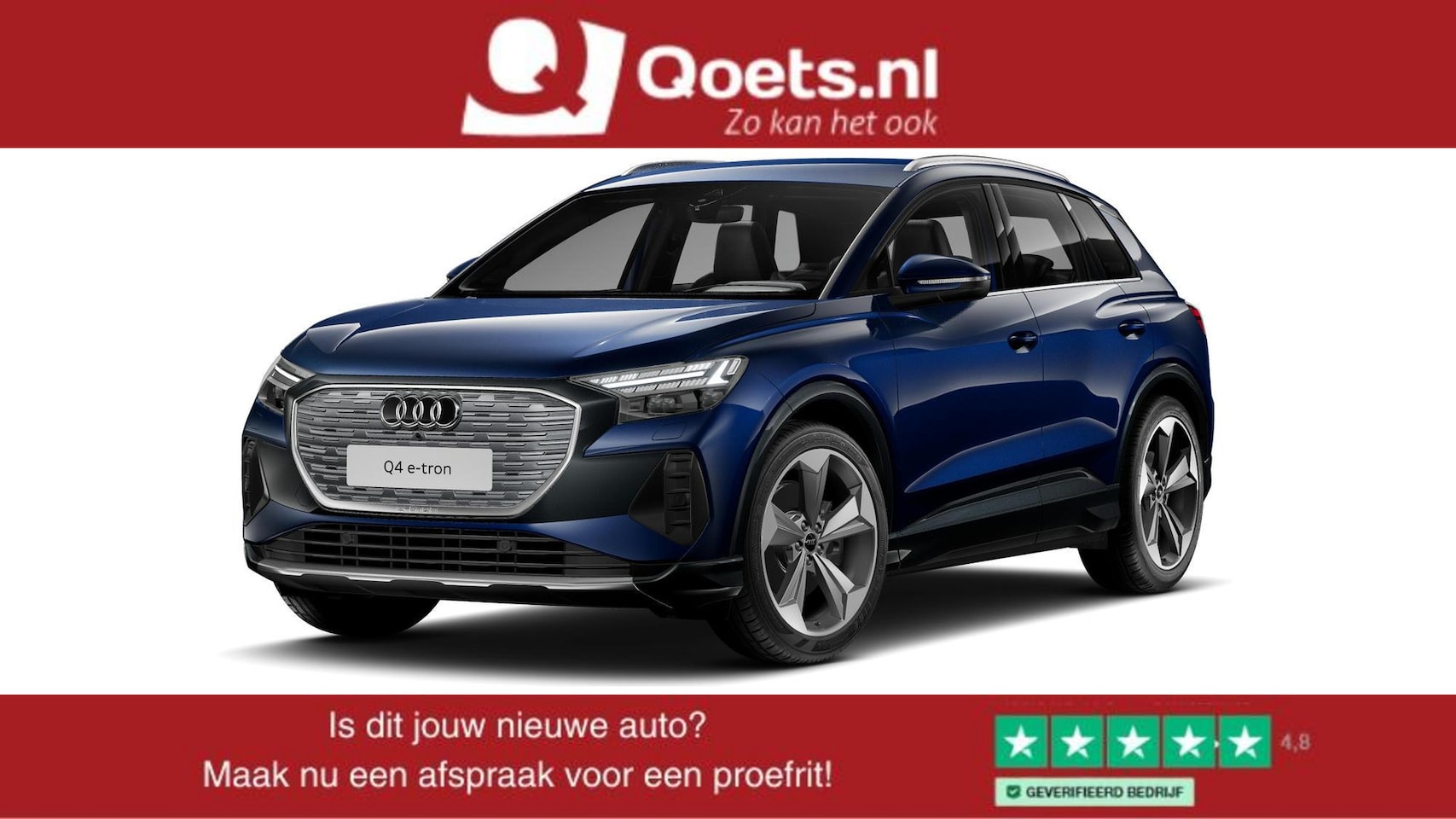 Audi Q4 e-tron - 50 quattro Advanced edition 77 kWh Interieurpakket S line - Trekhaak - Comfortpakket plus - AutoWereld.nl