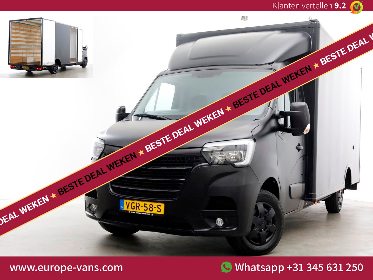 Renault Master - T35 2.3 DCI 150pk E6 Durisotti Lowliner Bakwagen met deuren 1251kg laadverm. 09-2020 - AutoWereld.nl