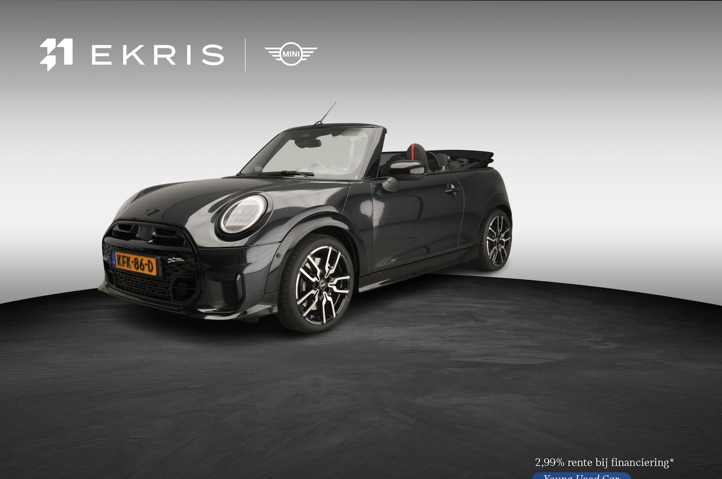 MINI Cabrio - 2.0 Cooper C John Cooper Works XL Stuurwielrand verwarmd | Comfort Access | Harman Kardon - AutoWereld.nl