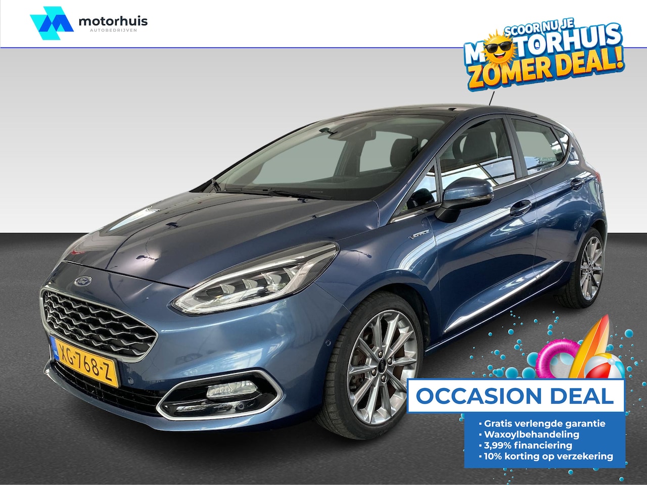 Ford Fiesta - 1.0 ECOBOOST 100PK AUTOMAAT 5DRS VIGNALE PANO NAVI CAMERA - AutoWereld.nl