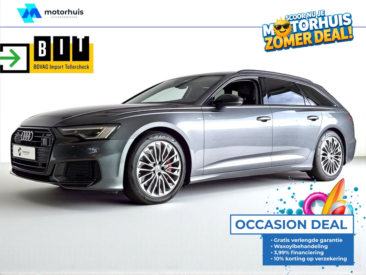 Audi A6 Avant - 55 TFSI e quattro 367pk S tronic Competition AUTOMAAT LED STOELV CAMERA VIRTUAL TREKHAAK - AutoWereld.nl