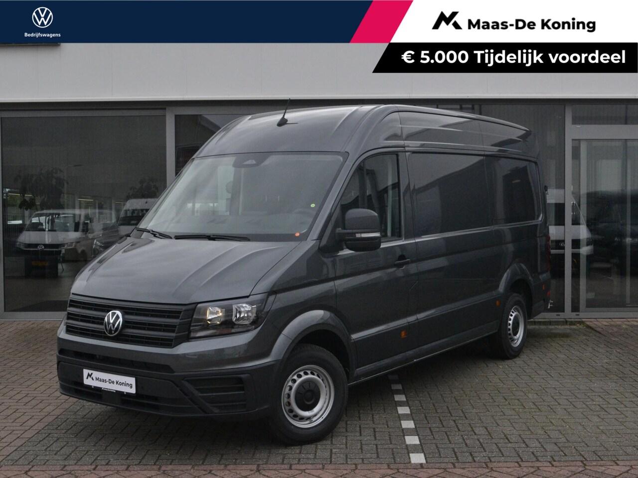 Volkswagen Crafter - Bedrijfswagens 35 Trendline 2.0 TDI 140pk L3H3 · Tussenschot · Trekhaak · Alarm · P-Sensor - AutoWereld.nl