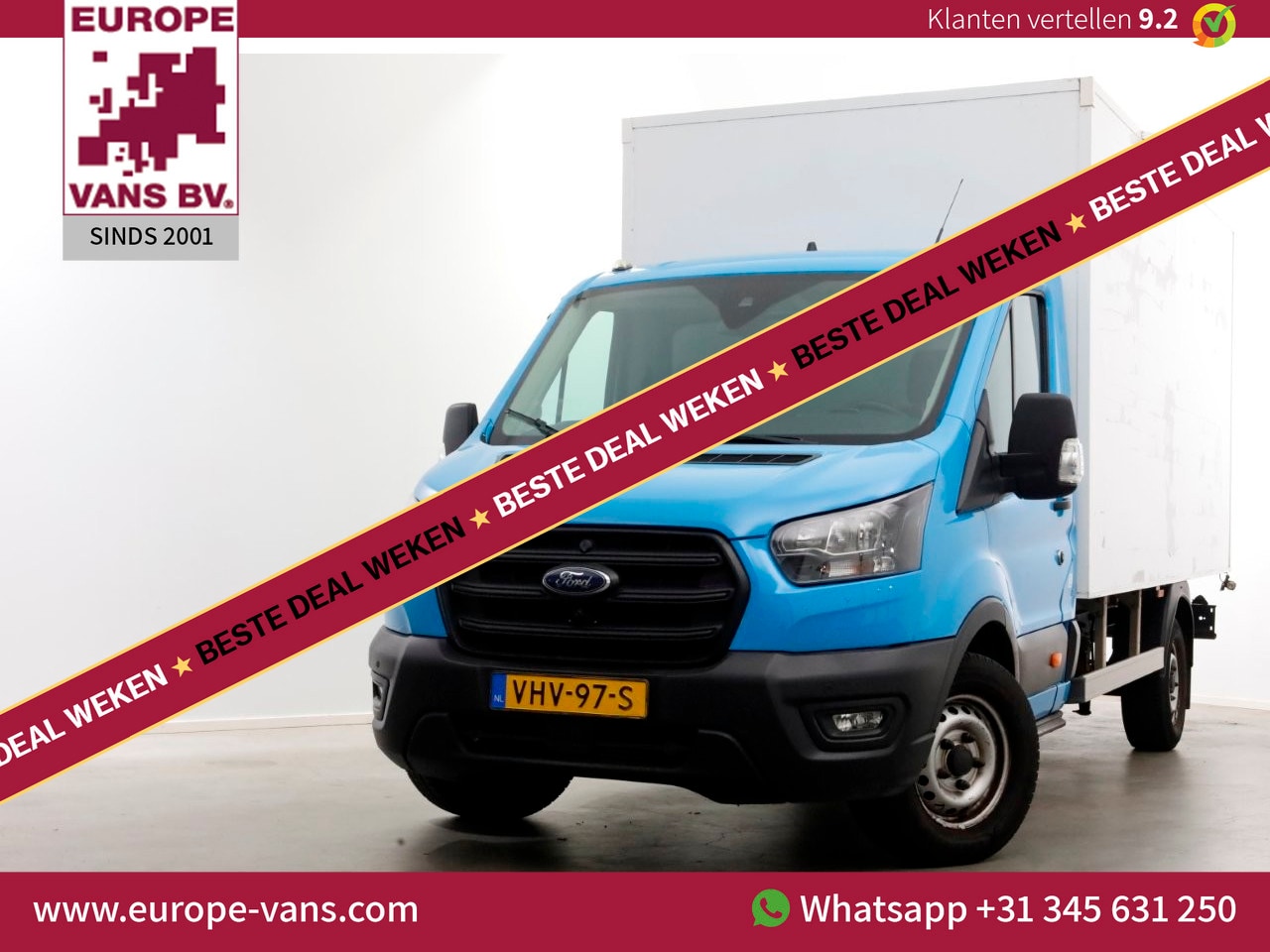 Ford Transit - 350 2.0 TDCI 130pk E6 Bakwagen met achterdeuren 2-Persoons 12-2020 - AutoWereld.nl