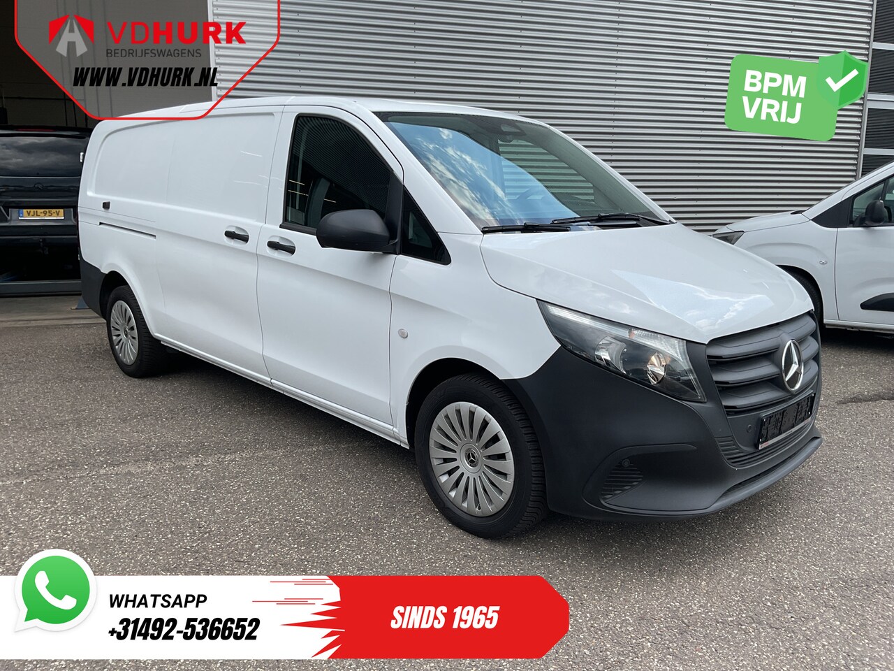 Mercedes-Benz Vito - 116 CDI L3 Aut. Stoelverw./ 2.5t Trekverm./ Camera/ 270Gr.Deuren/ Navi/ Cruise/ DAB/ Airco - AutoWereld.nl
