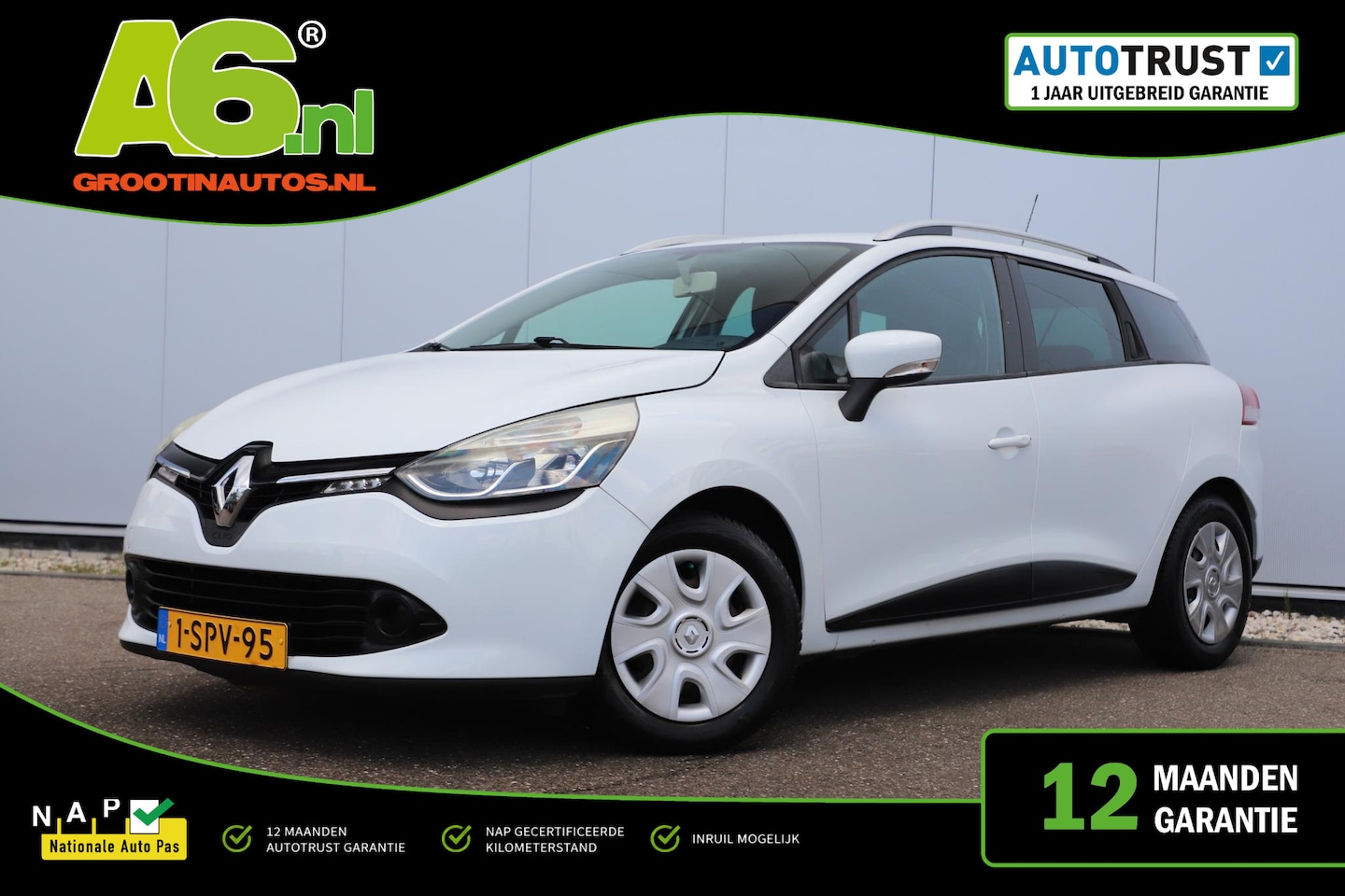 Renault Clio Estate - 1.5 dCi ECO Expression Nieuwe DB Riem! Navigatie Bluetooth Airco Cruise Control Parkeersen - AutoWereld.nl
