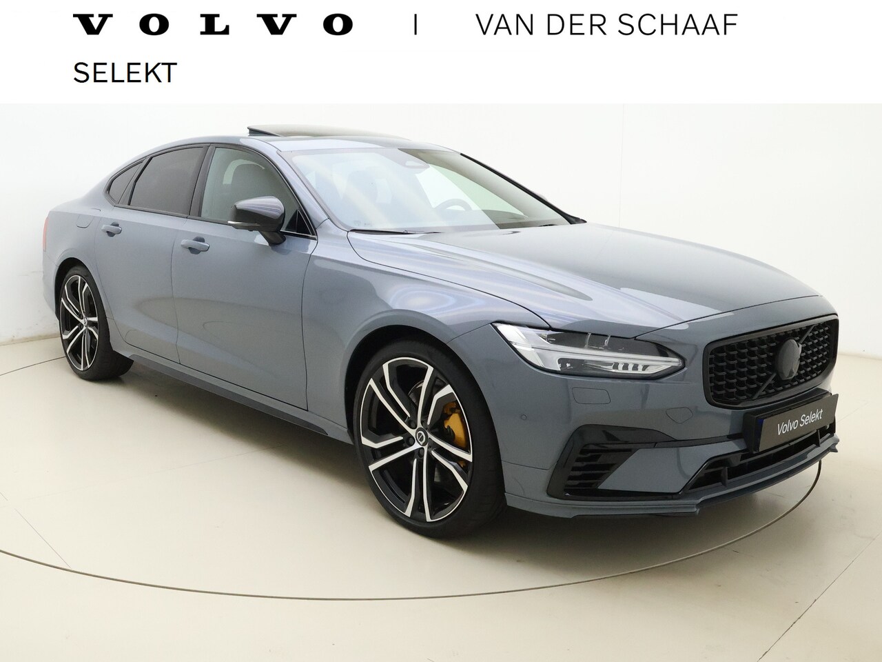 Volvo S90 - T8 AWD Ultimate Dark | Head up display | Luchtvering | Polestar tune | Trekhaak |21" | 360 - AutoWereld.nl