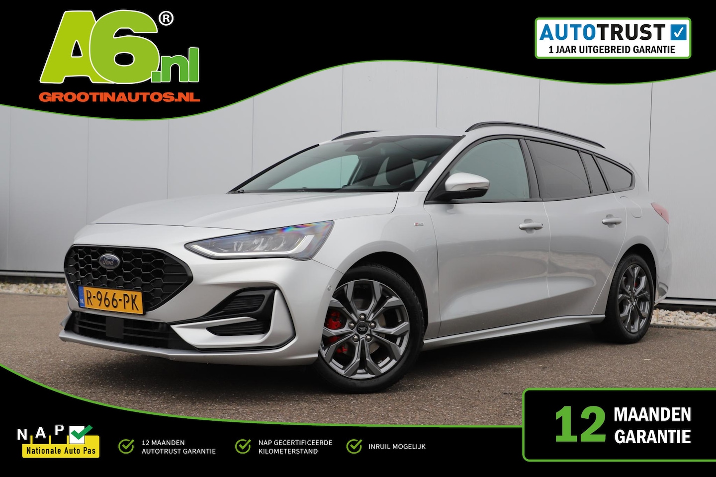 Ford Focus Wagon - 1.0 EcoBoost Hybrid ST Line Style Navigatie Achteruitrijcamera Carplay Android 17 inch LMV - AutoWereld.nl