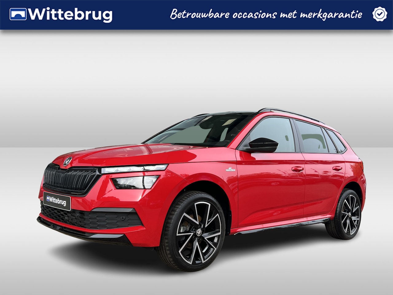 Skoda Kamiq - 1.0 TSI 95pk Monte Carlo / Panorama dak / Smart Link / Stoelverwarming / Parkeersensoren V - AutoWereld.nl
