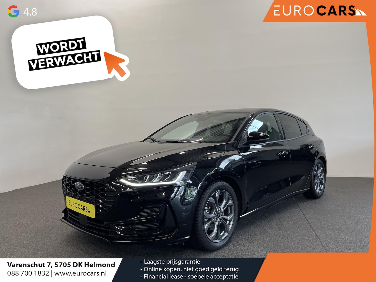 Ford Focus - 1.0 EcoBoost Hybrid 155pk Automaat ST Line Navigatie Cruise Control Parkeer sensoren Licht - AutoWereld.nl